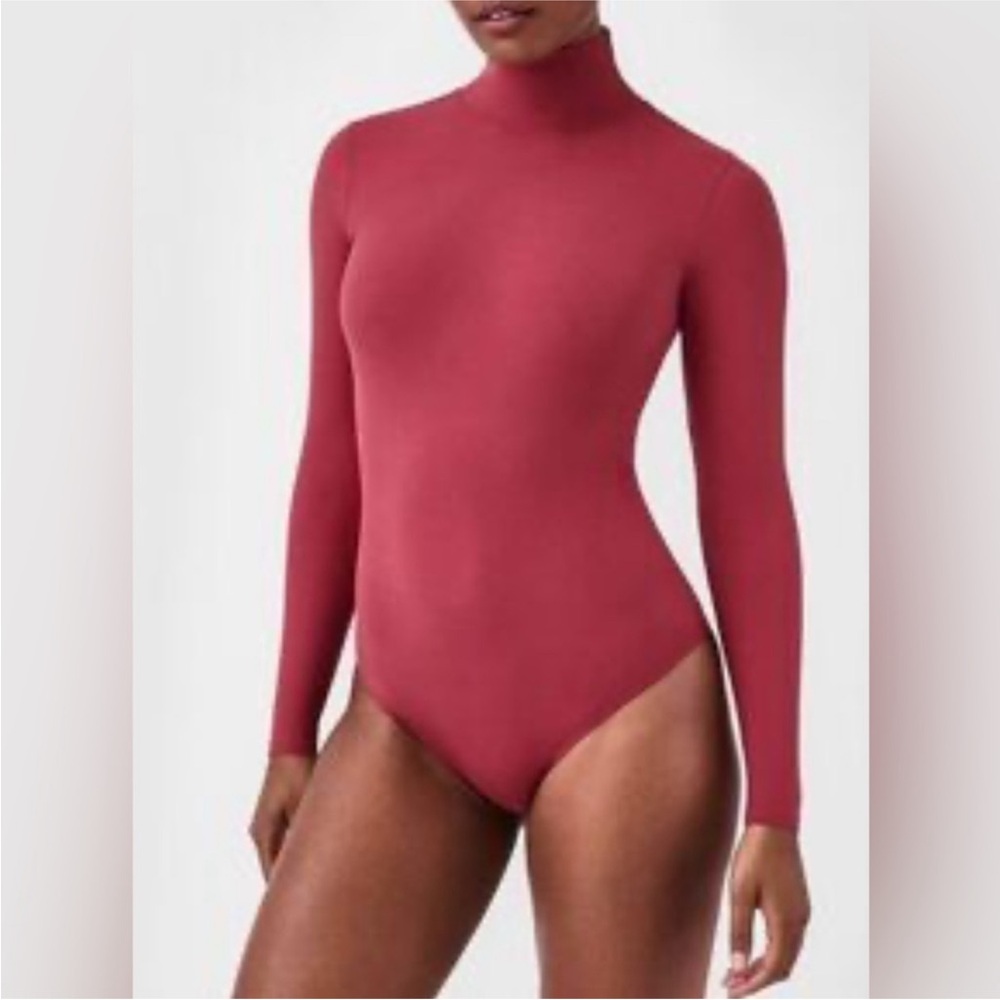 SPANX Suit Yourself Ribbed Long Sleeve Turtleneck Bodysuit NWT Large